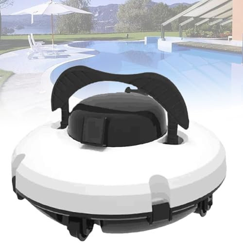 Spdazzleburst Limpiafondos robótico, Aspirador para Piscinas elevadas, autonomía de 120 Minutos, Aspirador automático inalámbrico Recargable de Ion de Litio de 5200 mAh, 100 m²