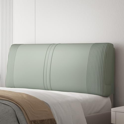 Kopfteilkissen, gepolstertes Kunstleder-Nachtstützkissen, wasserdicht, rechteckig, Nackenrolle für Tagesbett und Schlafzimmer, große Rückenlehne, Wandkissen