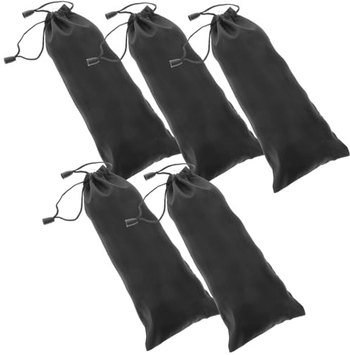 Toyvian 5Pcs Portable Camping Outdoor Storage Bag for Tent Pegs Lightweight Aluminum Alloy Tent Stake Pouch Camping Accessory for Easy Organization and Transportation