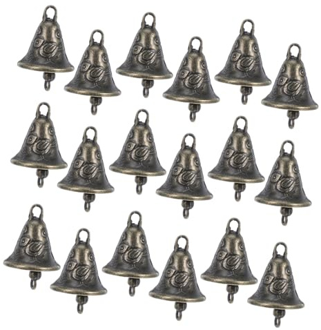 IMIKEYA Campanas Colgantes Artesanales Ligeras Fácil Instalación 25 de Aleación de Zinc Dorado para Campanas de Viento y Decoración Interior y Exterior