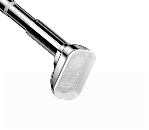 Asta per tenda estensibile da 40500 cm, senza foratura, asta per doccia da 3 m, asta a tensione regolabile per finestre e porte, in acciaio inox, versatile (360450 cm)