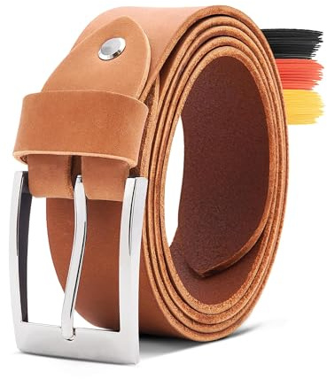 Thielemann THEWO Damen Gürtel, schmaler Ledergürtel Herren 3 cm breit, kürzbar, Echtleder Gürtel mit Schnalle für Jeans, Anzughose, 85 cm, 90 cm, 95 cm,100 cm,105 cm,110 cm,115 cm
