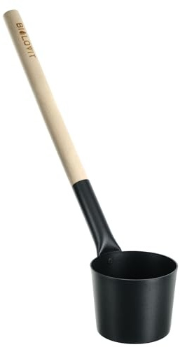 Bilovit Louche de Sauna en Aluminium Noir – Cuillère de Sauna