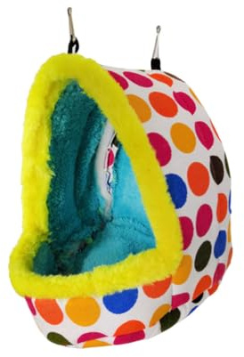 SHINEOFI Nido per Pappagalli in Peluche Spesso e Caldo per Autunno Inverno Accessorio Stile Casual per Ambiente e Relax Uccelli Domestici Stile Casuale