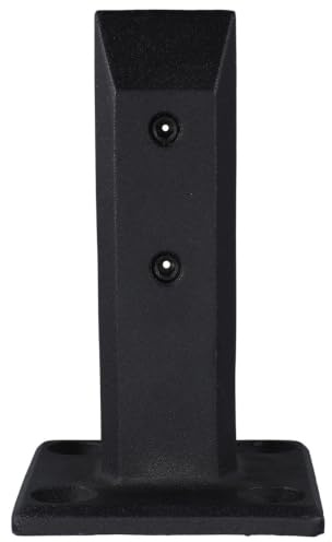 Gadpiparty Pince à Verre en Acier Inoxydable Noir Force de Serrage Modérée, Installation Facile et Maintien Sécurisé pour Support de Main Courante en Verre Extérieur