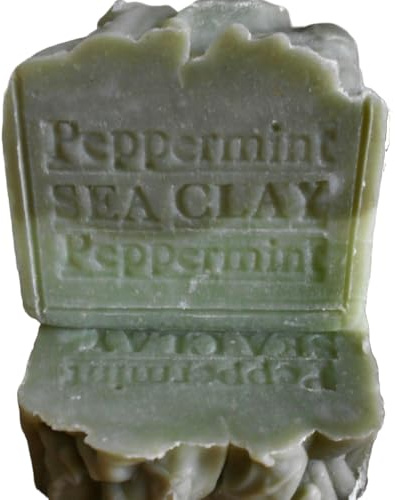 Peppermint Soap Cold Process Handmade All Natural Herbal Soap for Cleansing and Energizing Handmade !