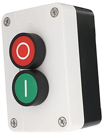 Interruptor de emergencia rojo y verde, Pulsadores XEL-2 440 (V) 10(A) de parada de emergencia en rojo y verde.