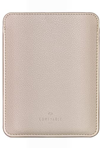 Comfyable E-Reader Sleeve Precisely Compatible for 6 Inch Kindle 2022, PU Faux Leather Protective Pouch Case, Sand