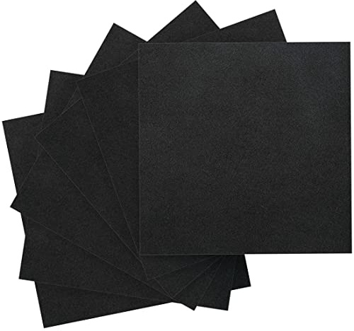 IOOLEEM Fogli di feltro nero, 108 pezzi 10 cm x 10 cm, fogli di feltro pretagliati per artigianato, fogli di tessuto in feltro, quadrati di feltro per cucito, per patchwork.