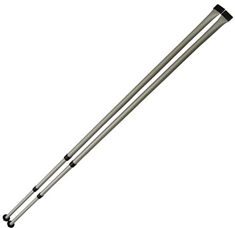 Adjustable Rear Upright Awning Pole Set (Caravan Telescopic Replacement Canopy Extendable Aluminium)