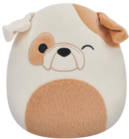 Squishmallows Original 7.5-Inch Brock Winking Bulldog Small-Sized Ultrasoft Plush