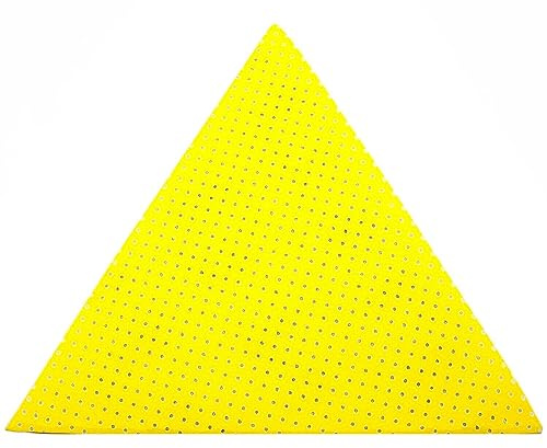 25 x dischi abrasivi in velcro, carta vetrata triangolare, 290 x 250 mm, levigatrice da parete e da soffitto, per Flex WSE 7, WST 700 VV Plus, MENZER TSW 225 AV (grana 80)
