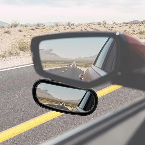 Ygmylandbb Miroir D’angle Mort pour Rétroviseur, Réglable à 360 Degrés Rétroviseur de Voiture Latéraux Grand Angle Miroir D'angle Mort de Voiture Universel pour Voitures, Camions, SUV