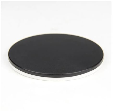 Mikroskop-Zubehör-Kit 1 Stück Stereomikroskop-Arbeitstisch, rund, 60 mm, schwarzes Kunststoff-Arbeitsbrett Mikroskopische Objektträger