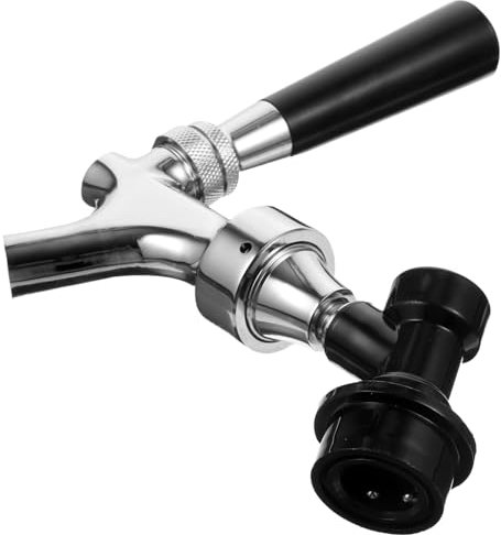 Zerodeko Stainless Steel Beer Tap Dispenser with Lock for Homebrewing Easy to Install Flexible for Bars Restaurants and Home Use