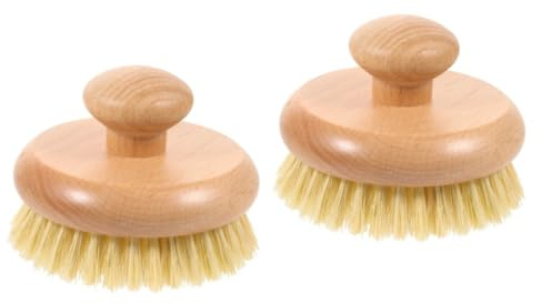 FRCOLOR 2 Pz spazzola da bagno spazzola per la pulizia della schiena manico spazzola pennello scrubber per la pulizia spazzola per la schiena da bagno maneggiare