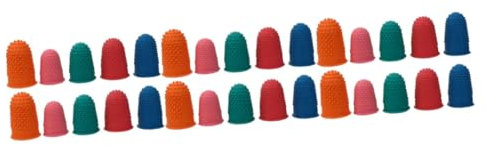 JECOMPRIS 3er-set Fingerschutzkappen Wiederverwendbare Griffe Für Den Umgang Mit Bargeld Tippen Lesen Bequem Für Fingergrößen Aus Gummi 10 Stück * 3