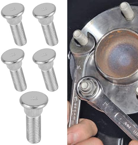 Hirificing 5PCS Wheel Studs Tire Lug Nuts OEM#610-266 90942-02049, Wheel Lug Stud Tire Hub Screw Extended Knurled Bolt Secure 48mm Long & M12x1.5 Compatible with Toyota Chevrolet Lexus Scion Pontiac