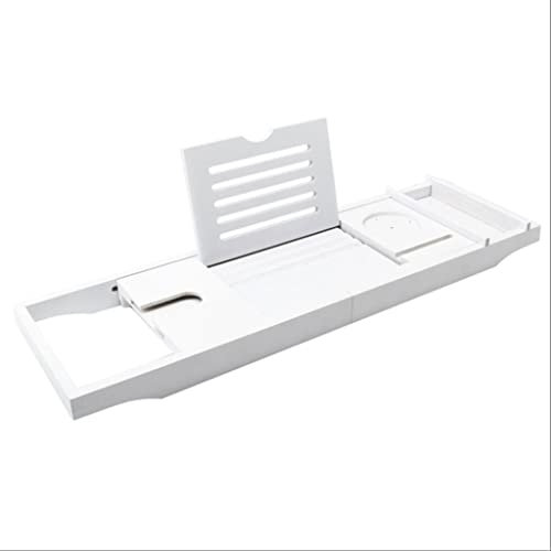 Vassoio per vasca da bagno Caddy per vasca da bagno Organizer da appendere per tablet da vino, scaffale per lettura, mensola per vasca da bagno (Colore : A, Dimensioni : Come mostrato)