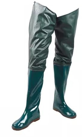 Watstiefel Wathosen Für Herren Und Damen, wasserdichte Angelstiefel Aus PVC Für Den Außenbereich, Leichte Bequeme Hüftstiefel Zum Waten Auf Dem Ackerland(44 EU)