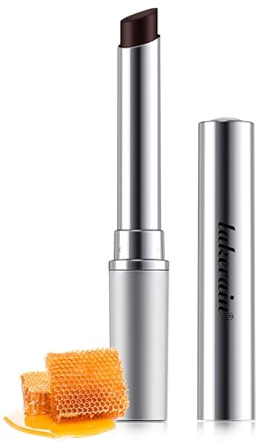 Lippenstift Tinted Lip Balm-1pcs Black Hydrating Honey Lipstick Lippenstift,Natürlicher Getönter Lippenbalsam,Lang anhaltende feuchtigkeitsspendende Lippenpflege Für die Reparatur trockener Lippen
