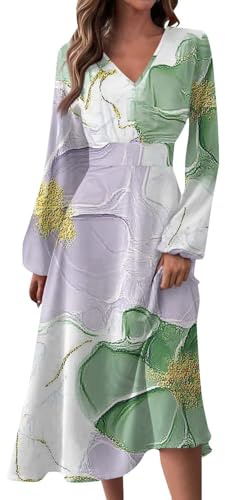 Vente Flash Du Jour Robe Femme Chic Et Elegant Taille Haute Sexy Classique Dress Extérieur Manches Longues Robe Moulante Femme Sexy Baggy Pas Cher Automne Robe Pastel Mariage 02 Violet Clair L