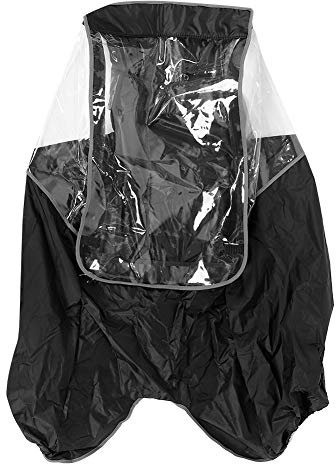 Juroupi Regenschutz, Home Supplies Fahrrad-Regenschutz, für Fahrrad-Kindersitze (Schwarz)