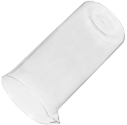 BESPORTBLE Taza De Vidrio Para Cafetera De Émbolo 350ml, Accesorio Repuesto Resistente Al Calor, Vaso Para Extracto De Café y Té, Uso Doméstico y Oficina, Repuesto Para Cafetera De 6 Tazas