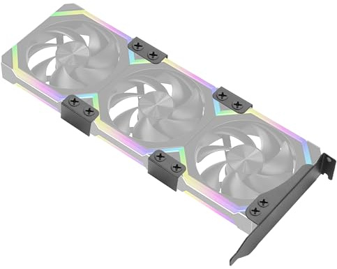 YAODHAOD Supporto Dual Fan Rack PCI Slot, Supporto Radiatore per Computer da 9cm / 12cm, Supporto per Schede Grafiche (Dischi PCI per 3 Ventole)