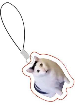 Lustiger Handy-Anhänger | Emoticon-Telefon-Schlüsselband | Acryl-Schlüsselanhänger, Katze, Hund, Emoticon-Handygurt für Teenager, Kinder, Rucksack, Refer to description, Acryl, Unisex