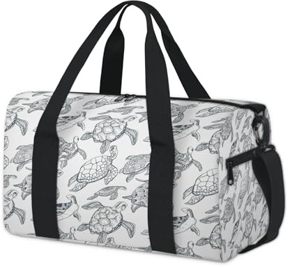 Seesack mit Meeresschildkrötenmuster, Reisetasche, Reisetasche, Reisetasche, für Kinder, Mädchen, Jungen, Damen, Herren