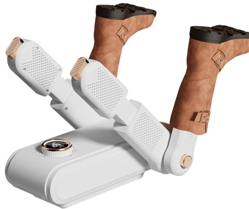 Elektrischer Schuhtrockner, 3-stufiger Timer-Heizung, klappbarer Handschuhtrockner, für Regensaisonen, Winter, Fitnessstudio, Outdoor, Arbeit, Camping, Haus, Umkleidezimmer, Schlafsäle