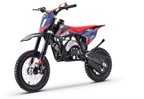 Elektrisches Motocross Beneo Motors Cross TRX Rot – 60 cm³ Dirtbike Dirt Bike CrossBike DirtBike pocket 60cc Pitbike PocketBike Motocross Motorrad Motorbike