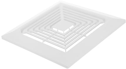 Cabilock Cubierta para Extractor de Baño 27X27 CM con Resorte, Rejilla de Ventilación de Techo, Repuesto para Ventilador Cuadrado, Extracción Rápida y Fácil Instalación para Baño