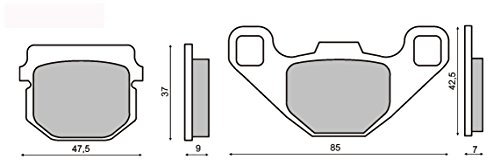 Beläge Bremse Organisch Vorne NRG Power DD 50 2006-2006