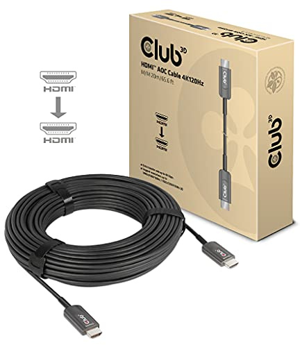 Club 3D HDMITM AOC Cable 4K120Hz 20 Metros