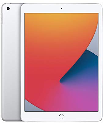 2020 Apple iPad (10.2-inch, Wi-Fi, 128GB) Silver (Renewed)