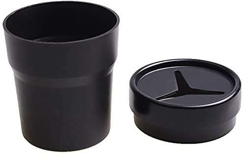 BANCHELLE Car Change Holder with Lid Automotive Plastic Garbage Cans 250 mL (0.06 Gallon) Portable for Keys Pen 1 Piece