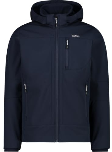 CMP - Giacca da Uomo con Cappuccio e Zip, B.Blue-Ice, 52