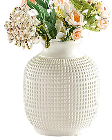HAMAGI Vase Imitation céramique | Vase à Fleurs en céramique Moderne incassable,Style Boho pour Le décor Salon Table dîner Mariage