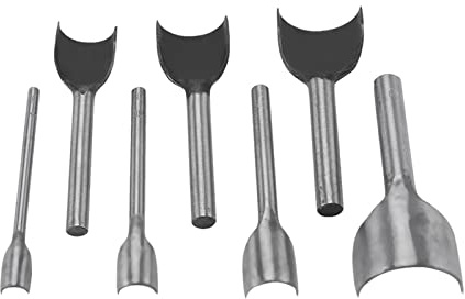 7-teiliges Set Zum Selbermachen, Rundstanzer, Gürtelendenschneider, Eckrundstanzer, Leder, Carft-Hälfte, Zum Nähen zu Hause (10 40 mm)