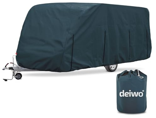 Deiwo Essential Wohnwagen Schutzhülle 610x220x250cm Abdeckplane Caravan Abdeckung