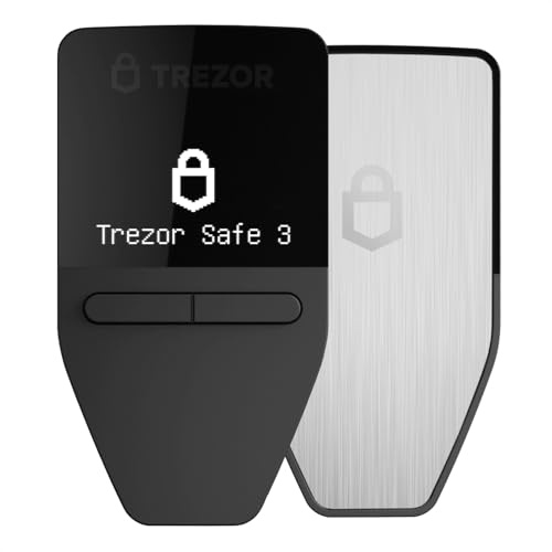Trezor Safe 3 - Cartera de Hardware Criptográfico Protegida con Elemento Seguro - Compre, Almacene y Administre Activos Digitales de Forma Sencilla y Segura (Stellar Silver)