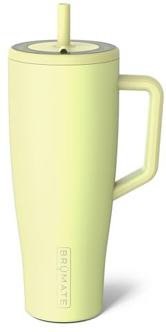 BrüMate Era 1.2L Tumbler with Straw and Lid | 40oz Metal Water Bottle with Handle | 100% Leakproof | Insulated Cup | Stainless Steel Travel Gym Mug | Keeps Drinks Ice-Cold All Day (Prickly Pear)