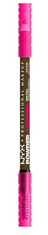 NYX Professional Makeup Powder Louder Brow Pencil, Buildable Shades, Up to 12 Hours of Wear, Transfer and Fade Resistant, With Thickening Micro-Fibres, Vegan Formula, Shade: Taupe