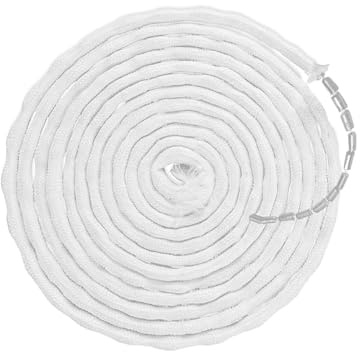 NIYATA - Trenza de plomo para cortinas de 10 m, hilo de plomo para cortinas, cortinas de gasa, apto para todas las cortinas para aumentar el drapeado, 30 g (blanco)