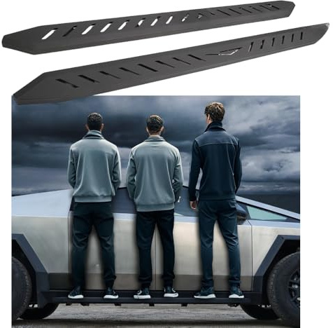 Estribo para Tesla Cybertruck 2024 2025 puerta lateral fija pedal Nerf Bar plataforma protector 2 piezas