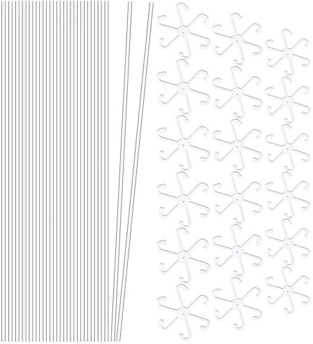 Acryl-Pflanzenstütze, transparente Gartenstäbe mit Haken für Topfpflanzen, Acryl-Stielstütze, Acrylpfähle für Pflanzenstabilität, Pflanzenstütze