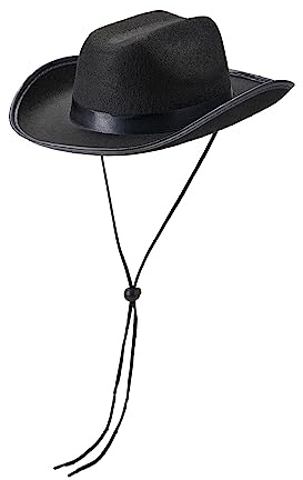 Edhomenn Cowboyhut für Kinder, breite Krempe, Western-Cowgirl-Hut mit verstellbarem Riemen, Cowgirl-Kostüm-Zubehör