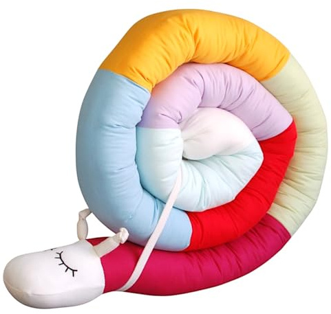 Bettschlange/Bettschnecke XXL (Motiv Pastell) Länge 250cm **personalisierbar** Seitenschläferkissen (ohne Schwanzspitze, 300cm)